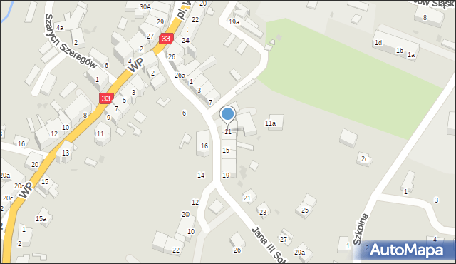 Międzylesie, Króla Jana III Sobieskiego, 11, mapa Międzylesie