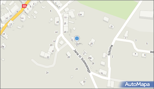 Międzylesie, Króla Jana III Sobieskiego, 23, mapa Międzylesie