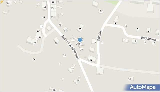 Międzylesie, Króla Jana III Sobieskiego, 29b, mapa Międzylesie