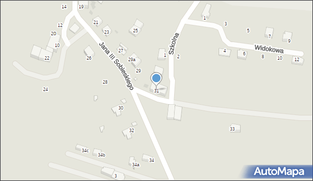 Międzylesie, Króla Jana III Sobieskiego, 31, mapa Międzylesie