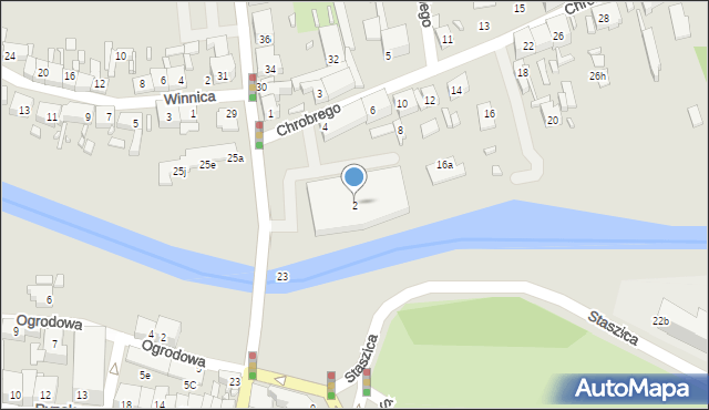 Międzyrzecz, Króla Bolesława Chrobrego, 2, mapa Międzyrzecz