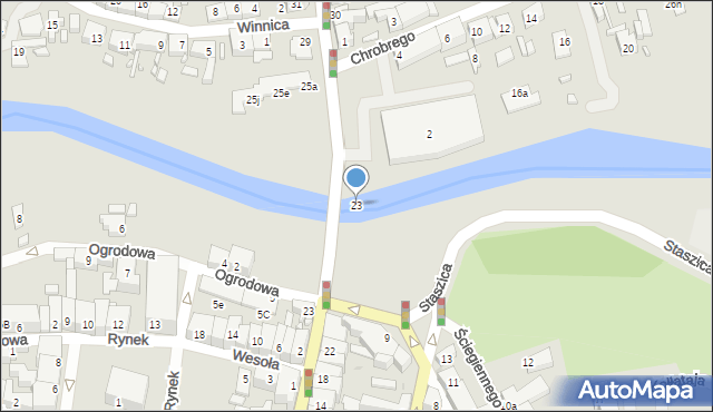 Międzyrzecz, Króla Bolesława Chrobrego, 23, mapa Międzyrzecz