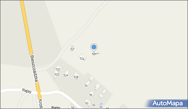 Miejsce Piastowe, Krośnieńska, 52h, mapa Miejsce Piastowe