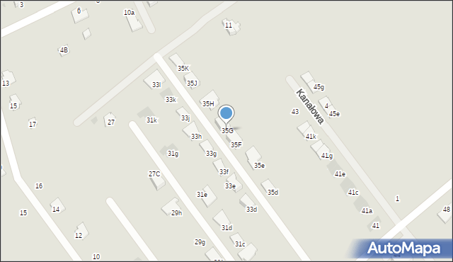 Mielec, Krańcowa, 35G, mapa Mielca