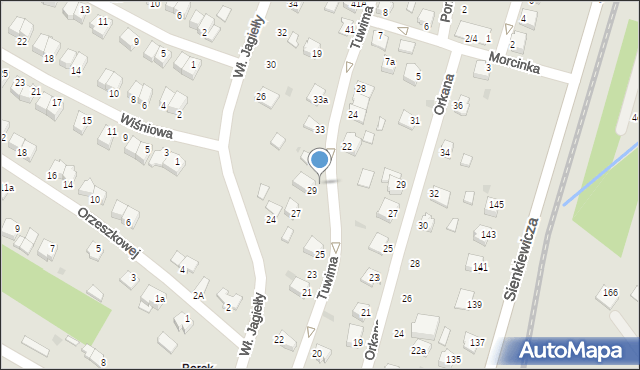 Mielec, Króla Władysława Jagiełły, 23, mapa Mielca