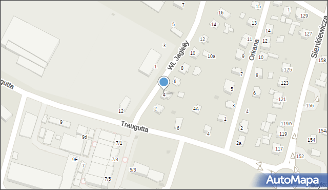 Mielec, Króla Władysława Jagiełły, 4, mapa Mielca