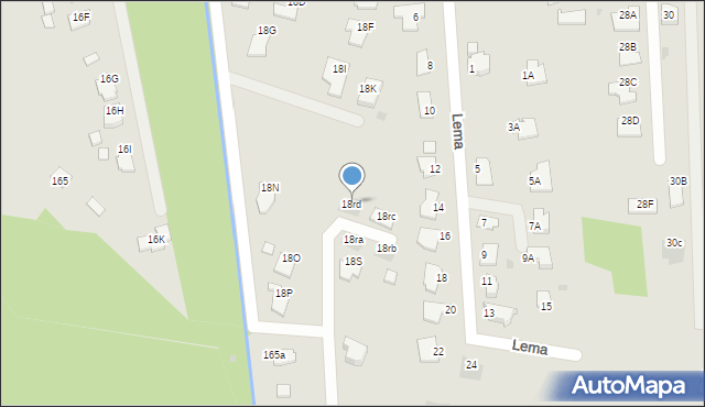 Mielec, Królowej Jadwigi, 18rd, mapa Mielca