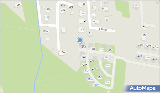 Mielec, Królowej Jadwigi, 42sg, mapa Mielca