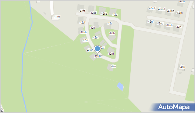 Mielec, Królowej Jadwigi, 42ub, mapa Mielca