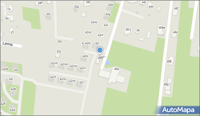 Mielec, Królowej Jadwigi, 46D, mapa Mielca