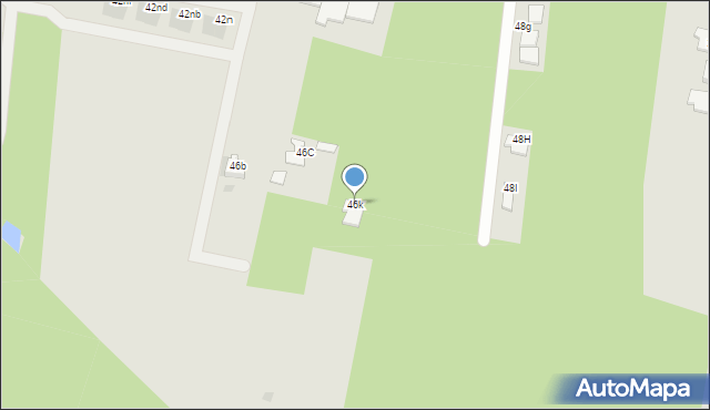 Mielec, Królowej Jadwigi, 46k, mapa Mielca