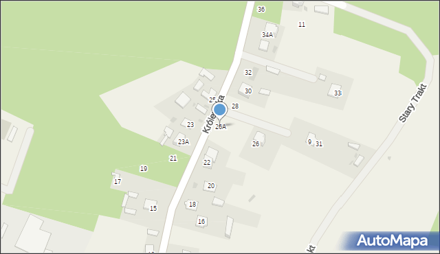 Mielnik, Królewska, 26A, mapa Mielnik