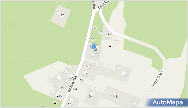 Mielnik, Królewska, 34B, mapa Mielnik