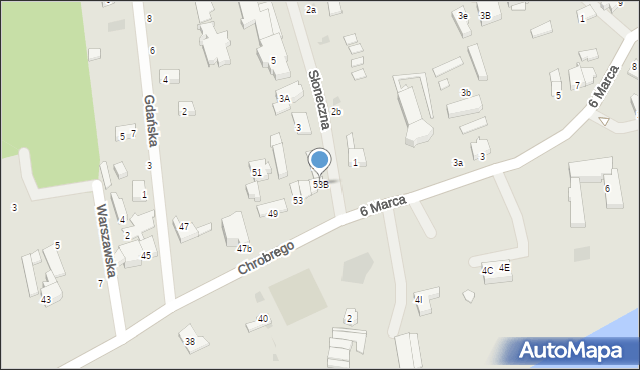 Mielno, Króla Bolesława Chrobrego, 53B, mapa Mielno