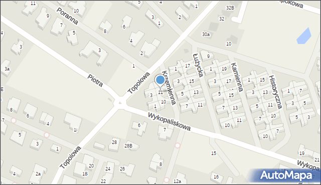 Mierzyn, Krzemienna, 11, mapa Mierzyn