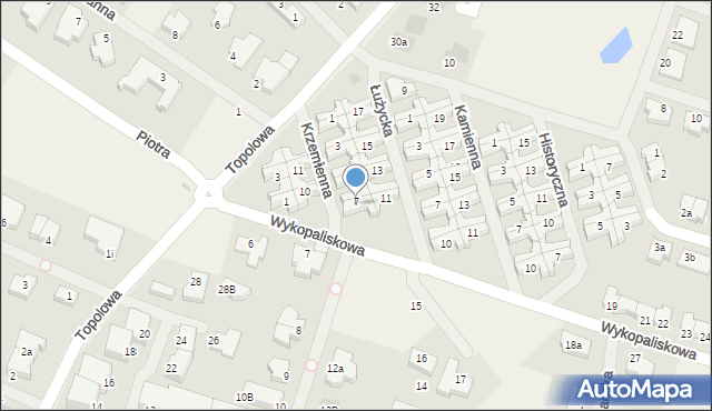 Mierzyn, Krzemienna, 8, mapa Mierzyn