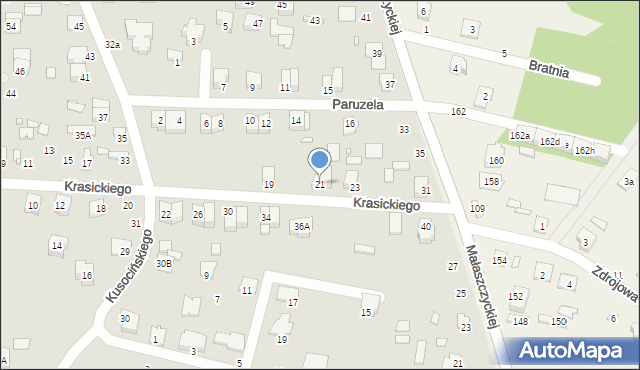 Mińsk Mazowiecki, Krasickiego Ignacego, bp., 21, mapa Mińsk Mazowiecki