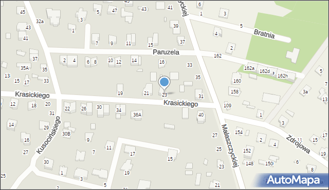 Mińsk Mazowiecki, Krasickiego Ignacego, bp., 23, mapa Mińsk Mazowiecki