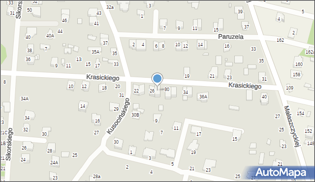 Mińsk Mazowiecki, Krasickiego Ignacego, bp., 28, mapa Mińsk Mazowiecki