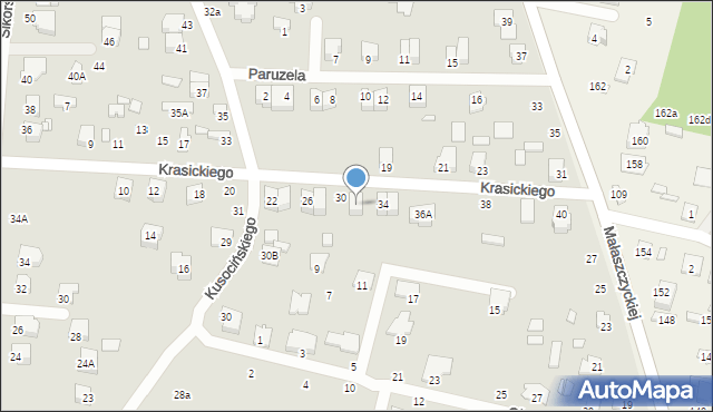 Mińsk Mazowiecki, Krasickiego Ignacego, bp., 32, mapa Mińsk Mazowiecki