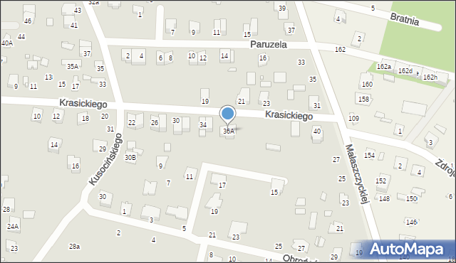 Mińsk Mazowiecki, Krasickiego Ignacego, bp., 38, mapa Mińsk Mazowiecki