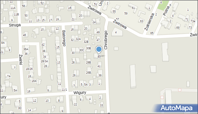 Mińsk Mazowiecki, Króla Bolesława Chrobrego, 43, mapa Mińsk Mazowiecki