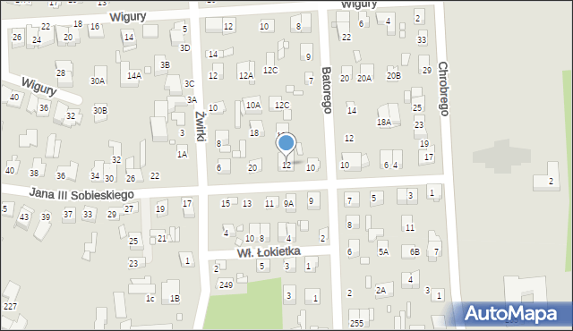 Mińsk Mazowiecki, Króla Jana III Sobieskiego, 12, mapa Mińsk Mazowiecki