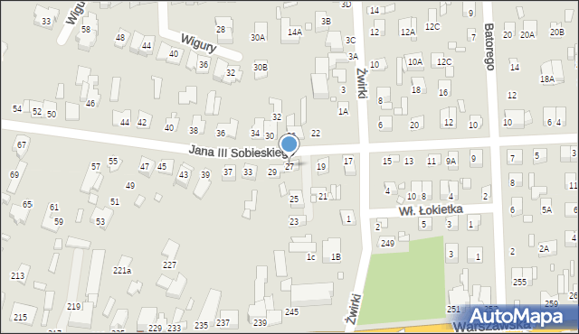 Mińsk Mazowiecki, Króla Jana III Sobieskiego, 27, mapa Mińsk Mazowiecki