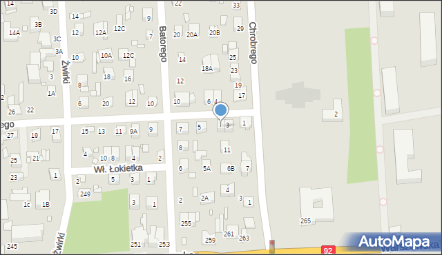 Mińsk Mazowiecki, Króla Jana III Sobieskiego, 3A, mapa Mińsk Mazowiecki