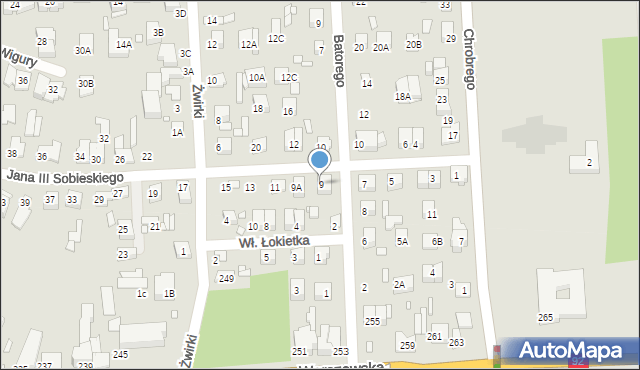 Mińsk Mazowiecki, Króla Jana III Sobieskiego, 9, mapa Mińsk Mazowiecki