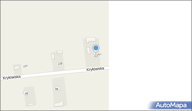 Mircze, Kryłowska, 111, mapa Mircze