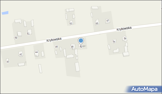 Mircze, Kryłowska, 52, mapa Mircze