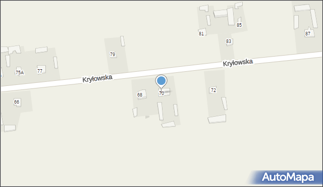 Mircze, Kryłowska, 70, mapa Mircze