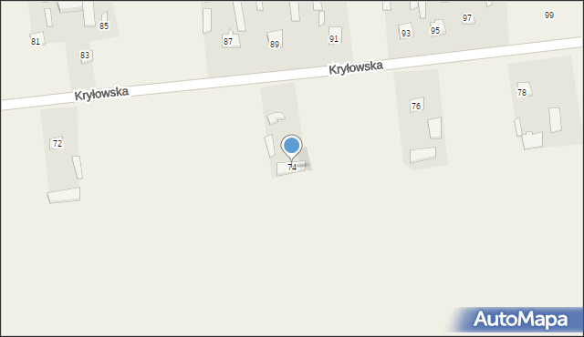 Mircze, Kryłowska, 74, mapa Mircze