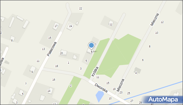 Mleczków, Krótka, 5, mapa Mleczków