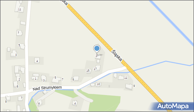 Młynka, Krakowska, 17, mapa Młynka