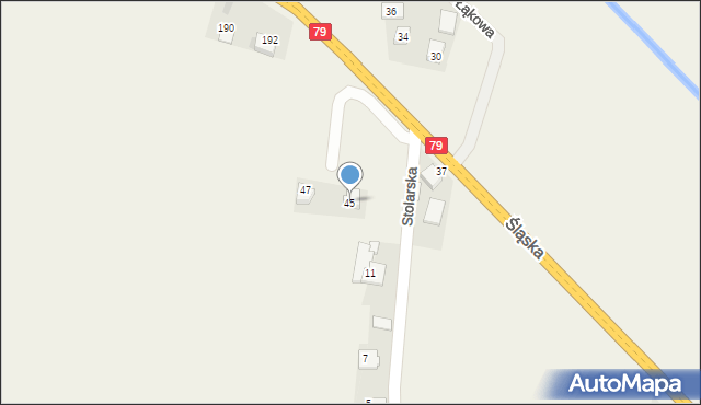 Młynka, Krakowska, 45, mapa Młynka