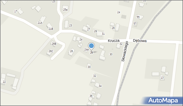 Mnich, Krucza, 28, mapa Mnich