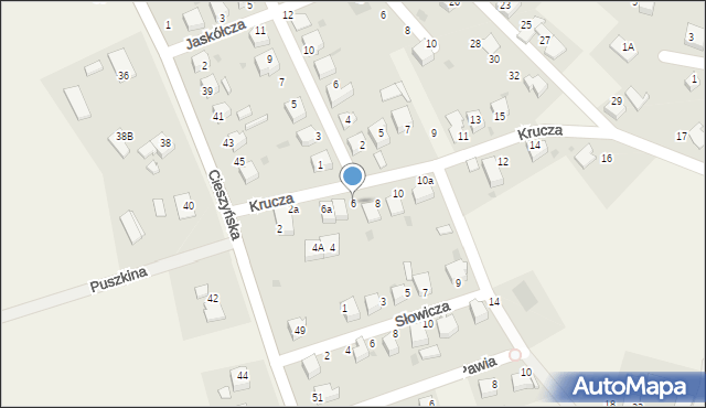 Mnich, Krucza, 6, mapa Mnich