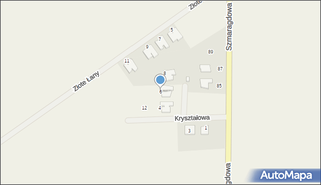 Mochle, Kryształowa, 6, mapa Mochle