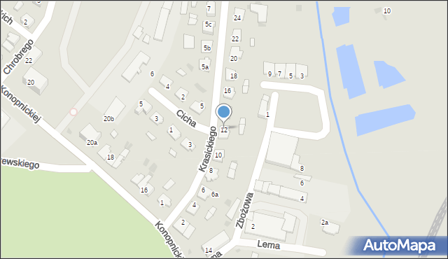 Mogilno, Krasickiego Ignacego, bp., 12, mapa Mogilno