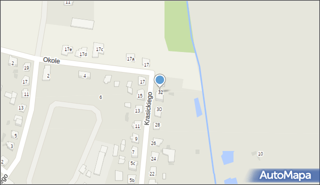 Mogilno, Krasickiego Ignacego, bp., 32, mapa Mogilno