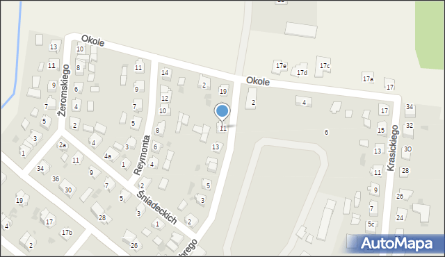 Mogilno, Króla Bolesława Chrobrego, 11, mapa Mogilno