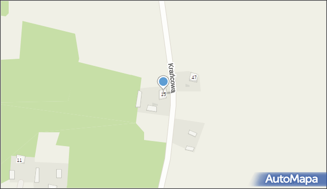 Mogowo, Krańcowa, 15, mapa Mogowo