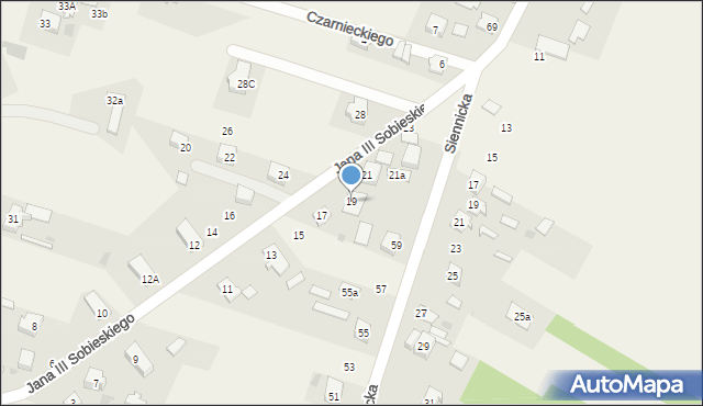 Mogowo, Króla Jana III Sobieskiego, 19, mapa Mogowo
