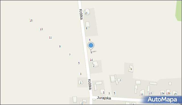 Morsko, Krótka, 4, mapa Morsko