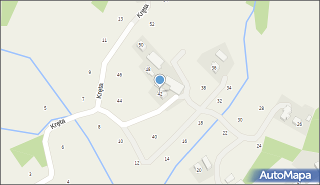 Moszczenica, Kręta, 42, mapa Moszczenica