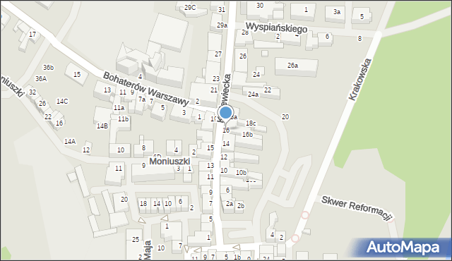 Mrągowo, Królewiecka, 16, mapa Mrągowo