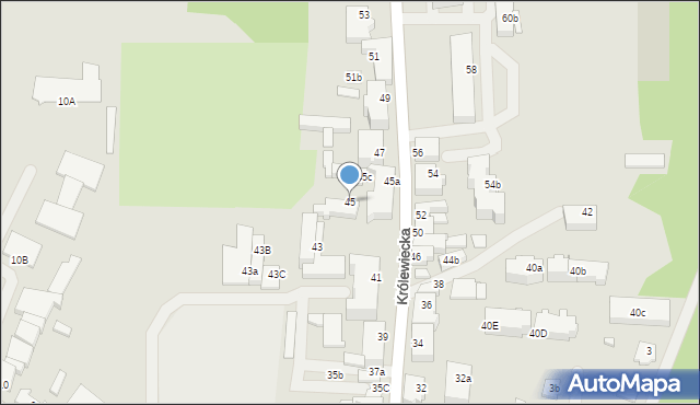 Mrągowo, Królewiecka, 45, mapa Mrągowo