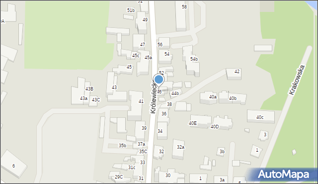 Mrągowo, Królewiecka, 46, mapa Mrągowo